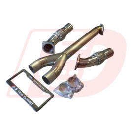 100% FULL Titanium Turbo Y tube Y-tubes Mid tube (Straight) NISSAN GTR GT-R R35 09-12 
