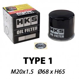 Filtre à huile HKS Type 1 68mm x H65mm  (M20x1.5) 52009-AK005 