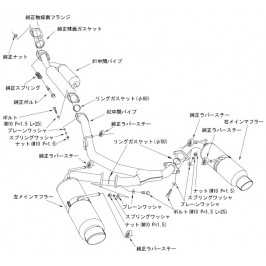 "Ligne d'Echappement HKS ""Hi-Power Spec-L II"" pour Toyota GT86" 