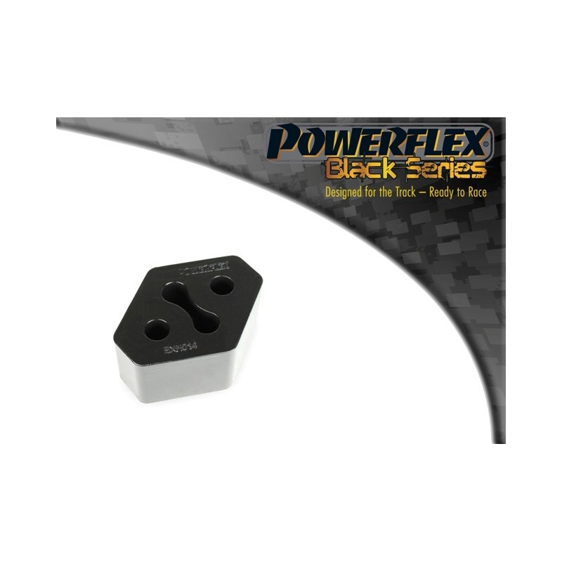 Silentbloc Powerflex pour Ligne d'Echappement (Type 14, Black Series) 