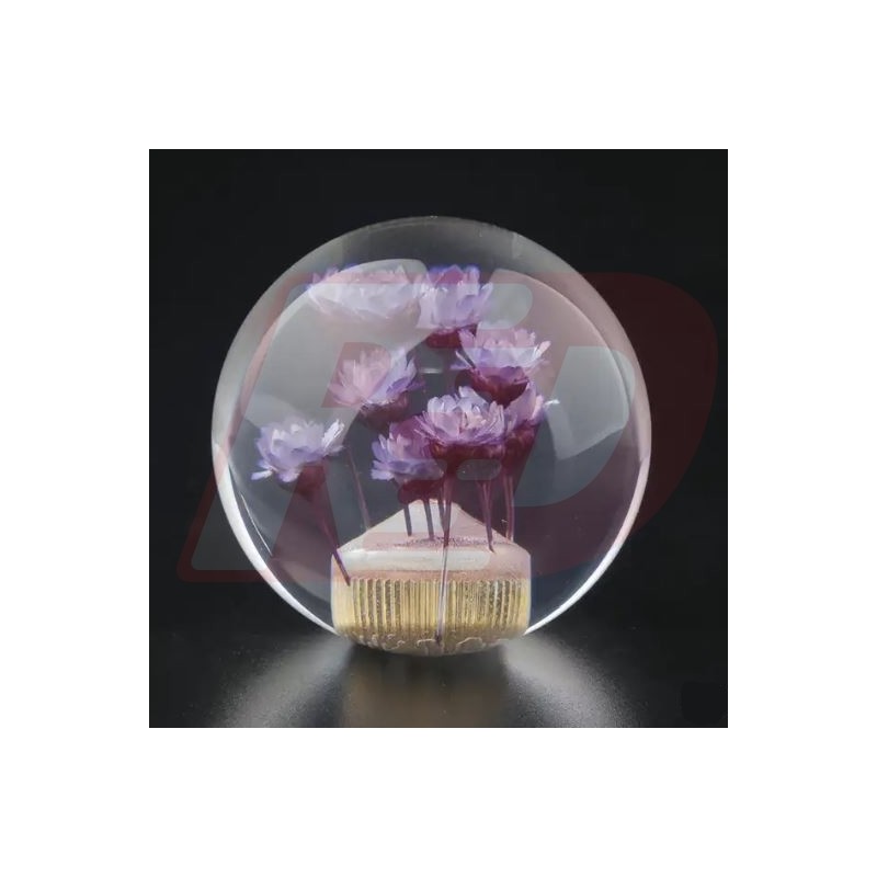 Pommeau de levier de vitesse fleur sous-marine tête de mort rose